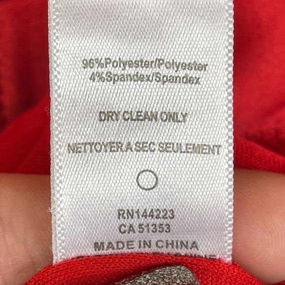 BISHOP + YOUNG Siren Slip Dress Women's size S Valentino Red Strappy Drape NWT's - Picture 8 of 8